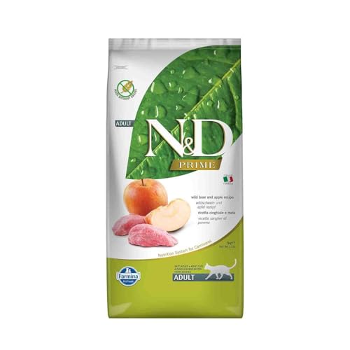 Farmina N&D Prime cinghiale mela crocchette gatto 5kg adult