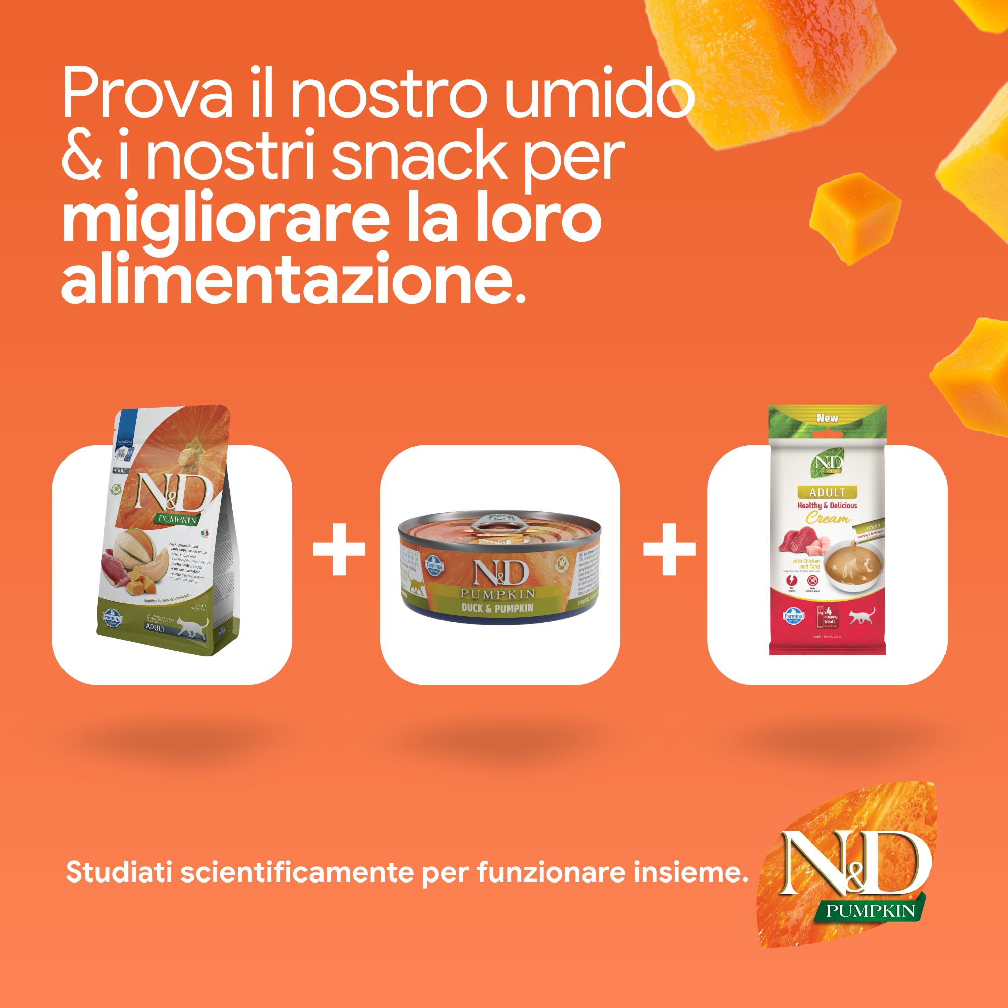 Farmina N&D Pumpkin Anatra e Melone Crocchette Gatto Adulto 1,5 kg