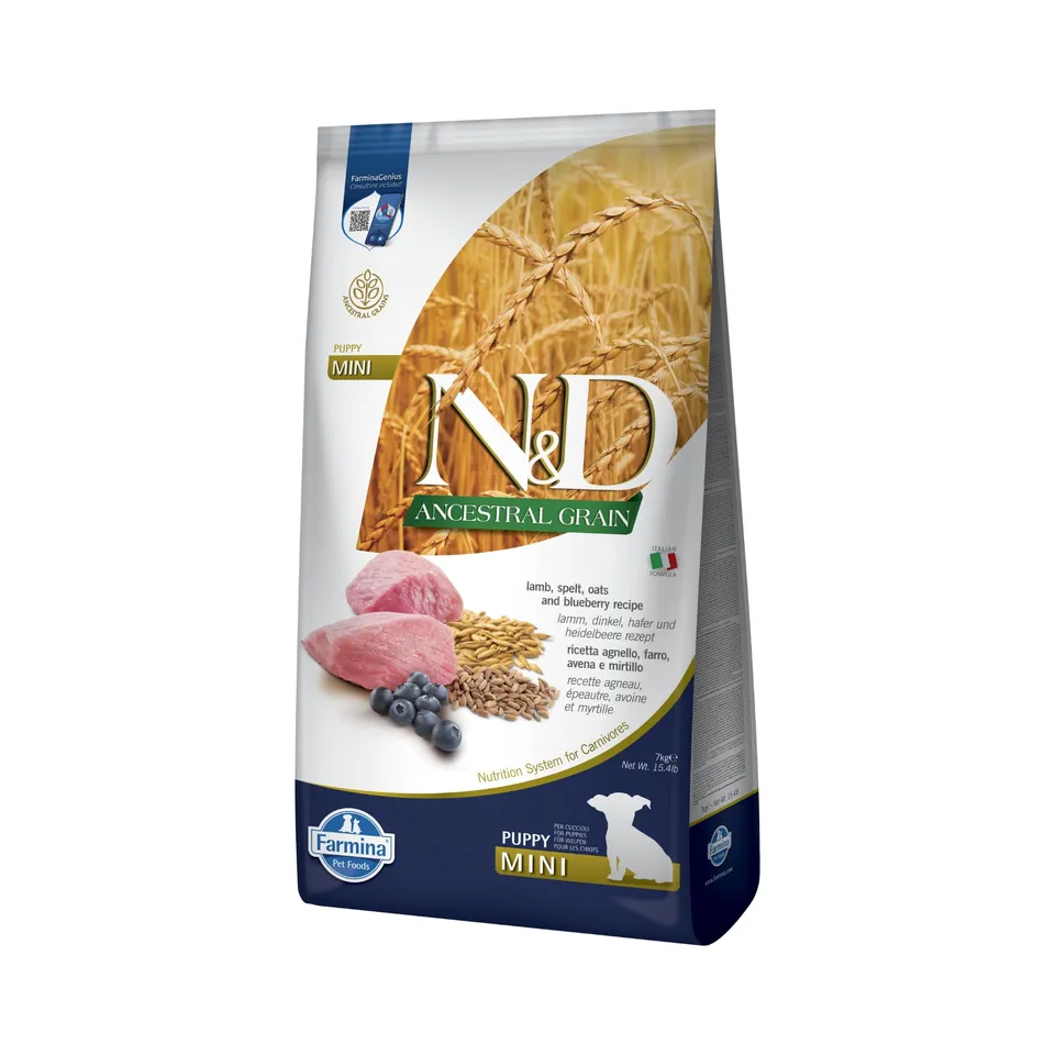 Farmina N&D Ancestral Grain Puppy Mini agnello 7 kg