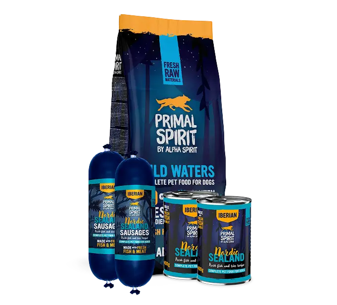 Primal Spirit Wild Waters pack cani pesce pressato a freddo 3 pezzi