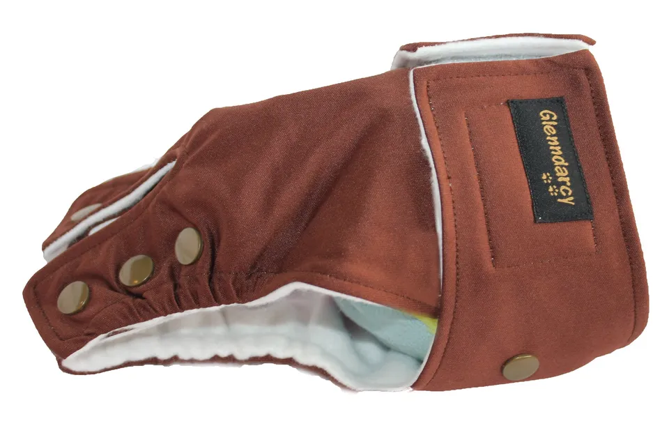Glenndarcy Adjustable Male Dog Pants pannolino cane L coffee