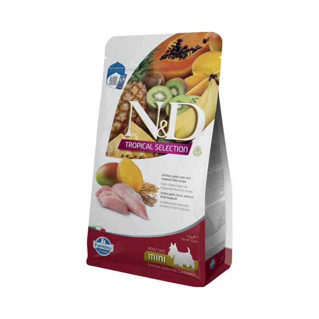 Farmina N&D Tropical Pollo Adult Mini 1,5 kg frutti tropicali