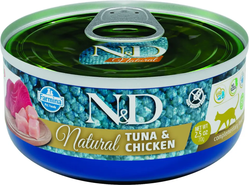 Farmina N&D Natural Tonno Pollo umido gatto 70g