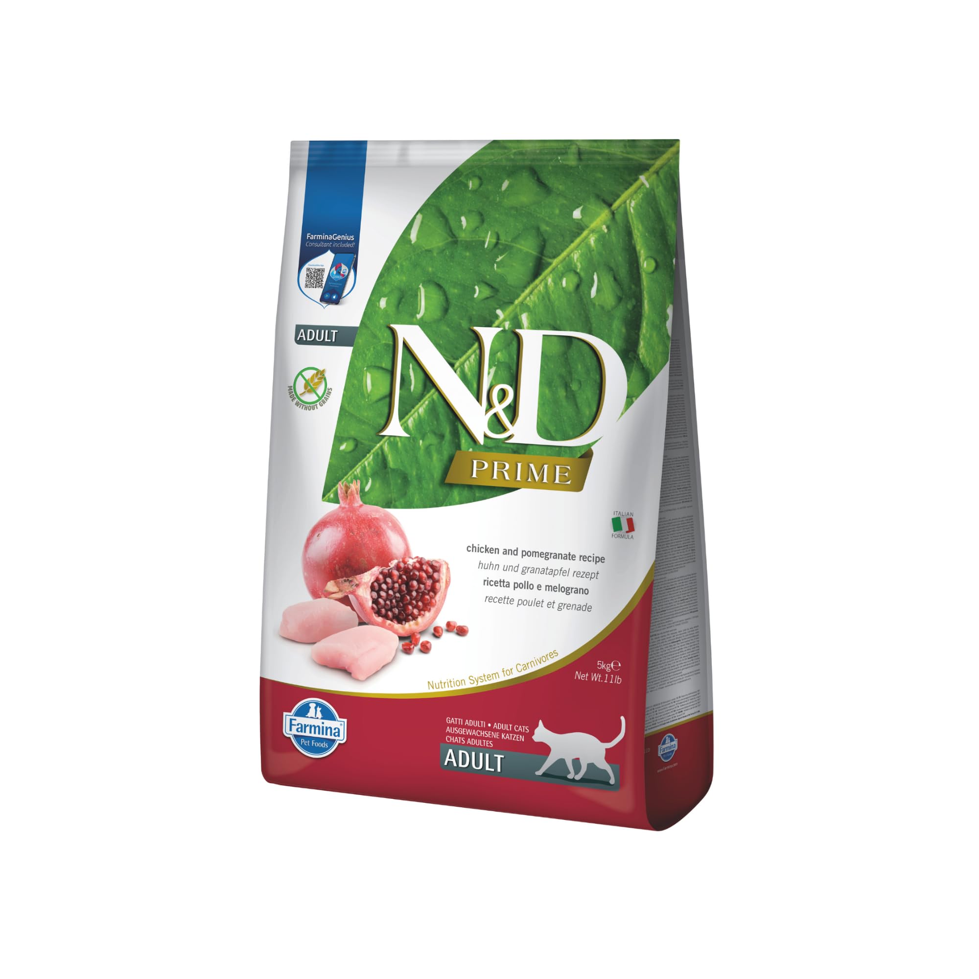 Farmina N&D Prime Pollo Melograno Crocchette Gatto 5kg