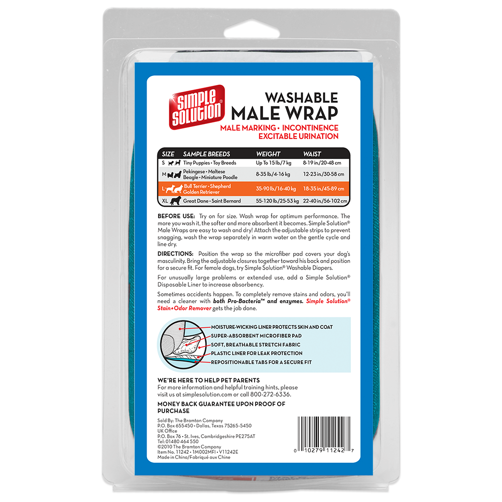 Simple Solution Diapers Wraps fascia maschio Small lavabile