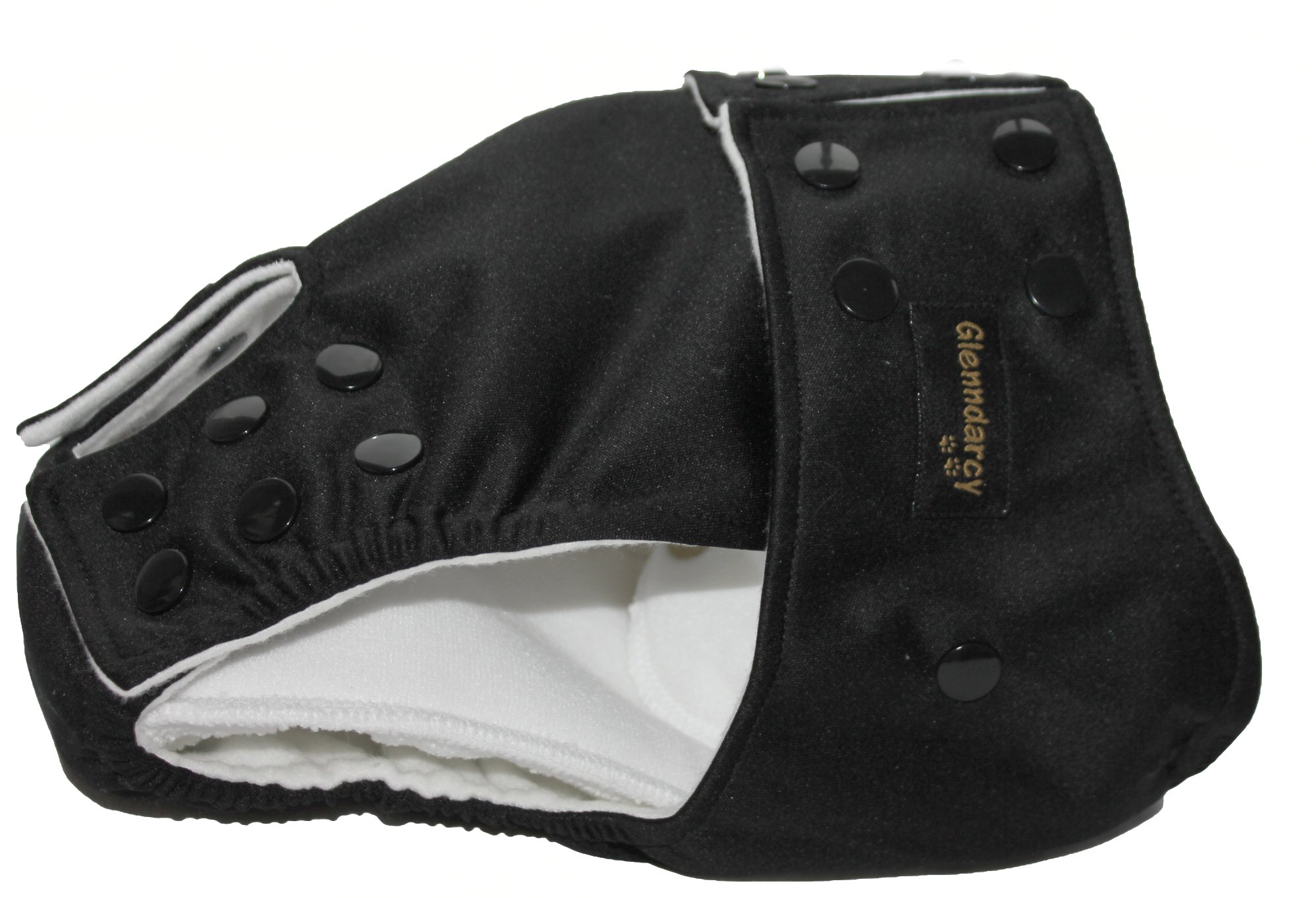Glenndarcy Adjustable Male Dog Pants pannolino nero M lungo