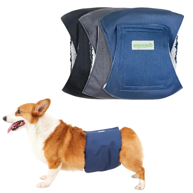 Wegreeco Dog Diapers Pannolini Cane Maschio Lavabili Belly Band