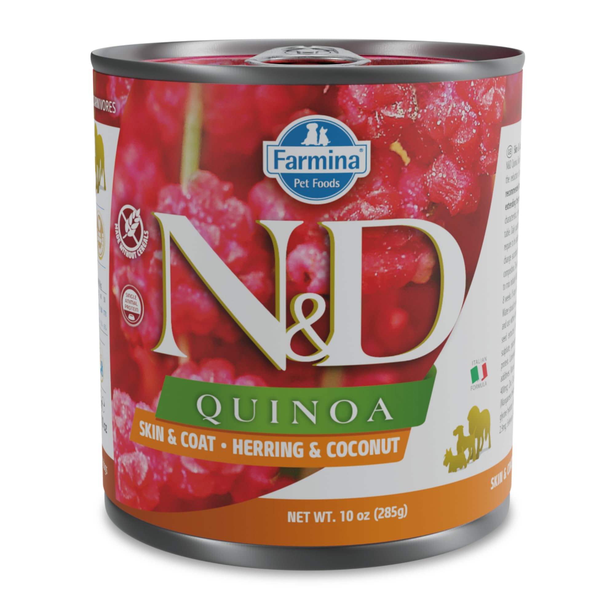 Farmina N&D Quinoa Herring Coconut crocchette cane aringa e cocco