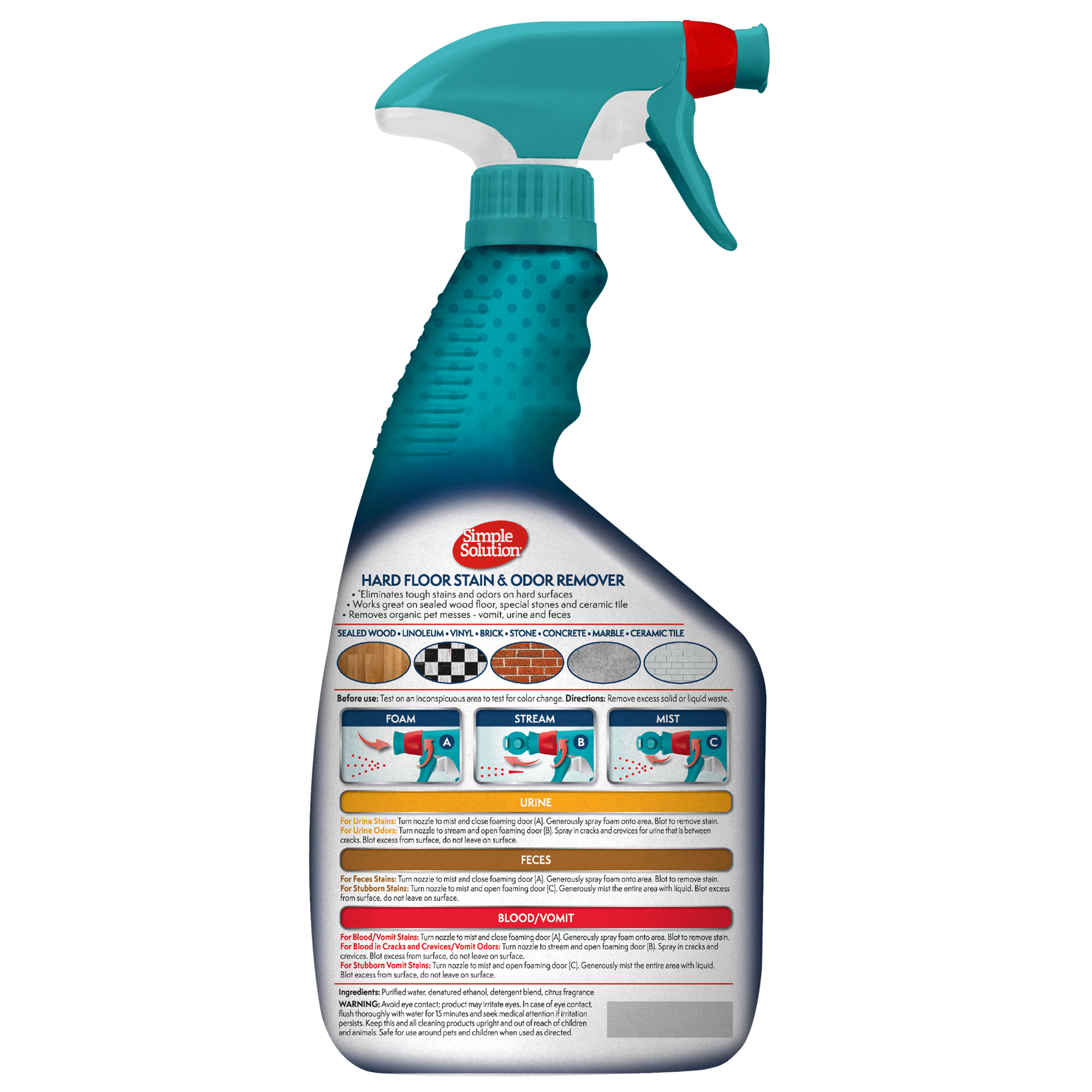 Simple Solution Hard Floor detergente pavimenti cane gatto