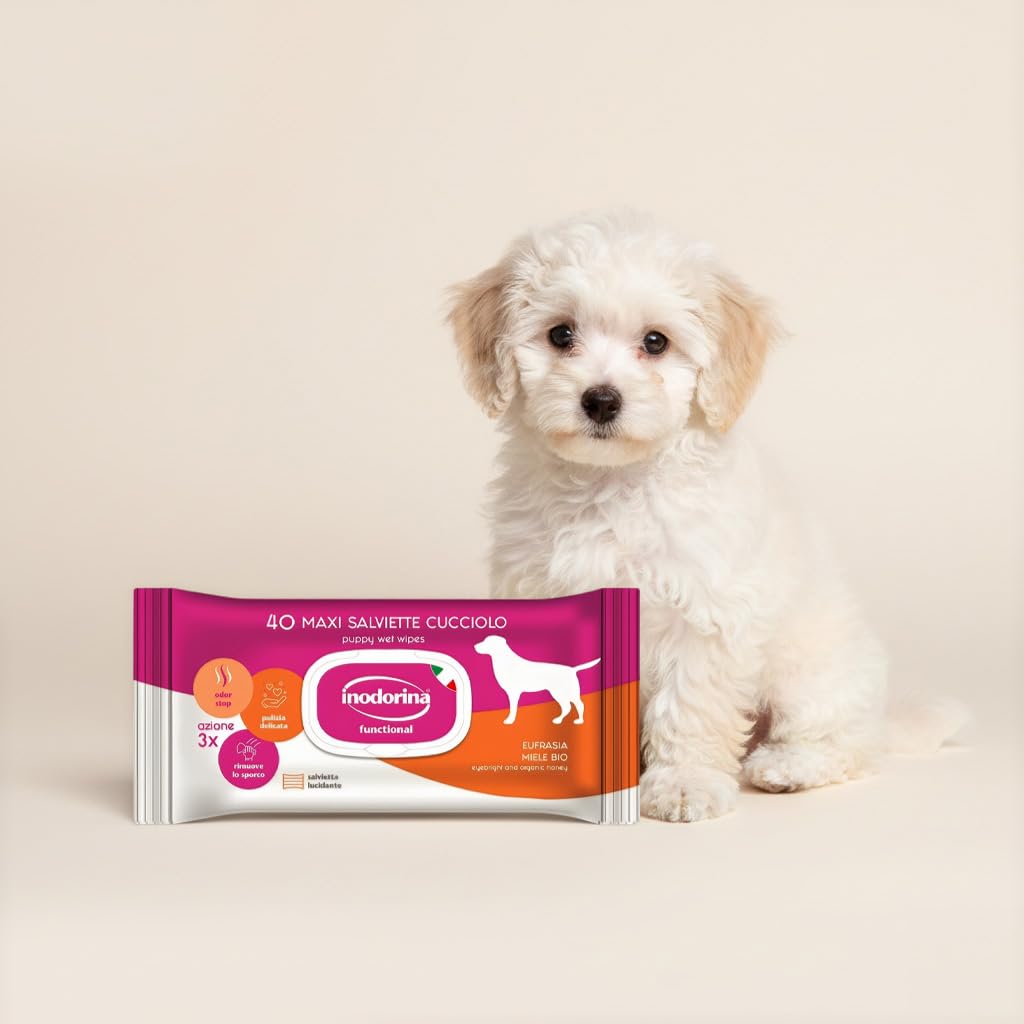 Inodorina Salviette Cuccioli Eufrasia Miele 480pz
