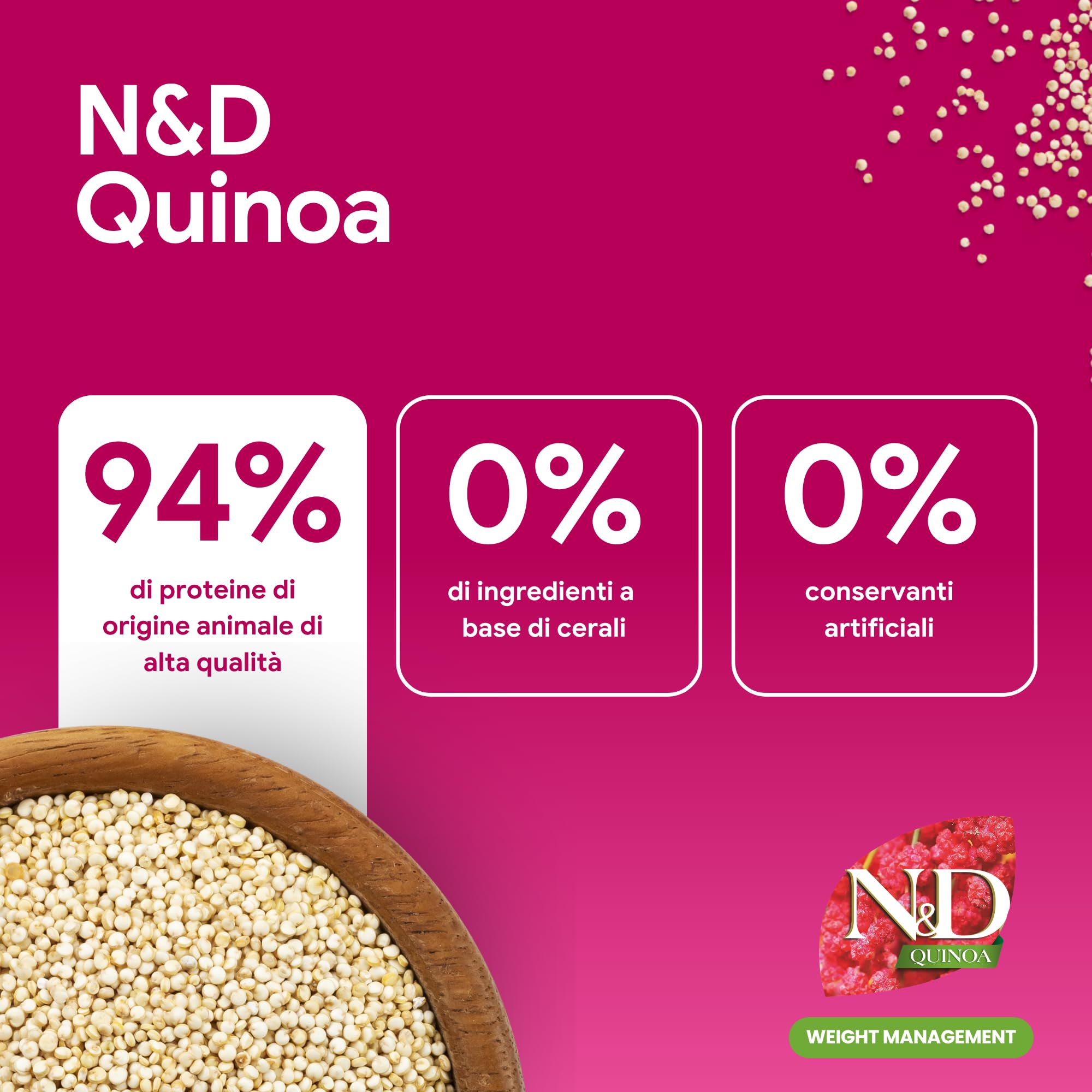 Farmina N&D Quinoa Urinary Anatra Crocchette Gatto 5 kg