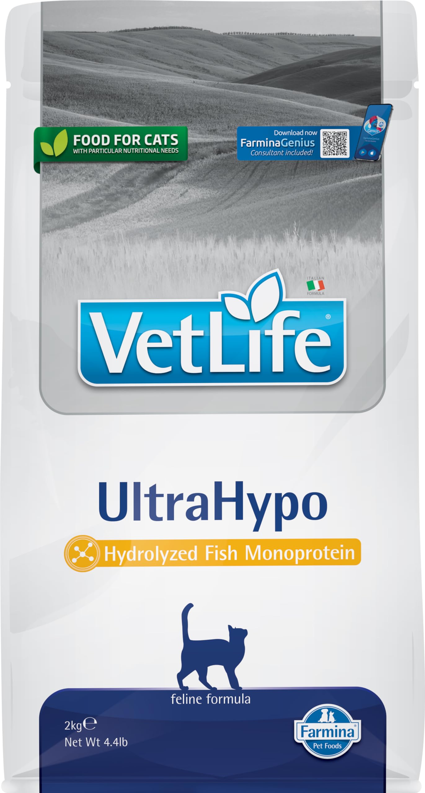 Farmina Vet Life Ultrahypo cibo dietetico gatto adult 5 kg