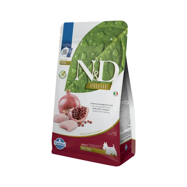 Farmina N&D Prime Adult Mini crocchette cane pollo melograno 800 g