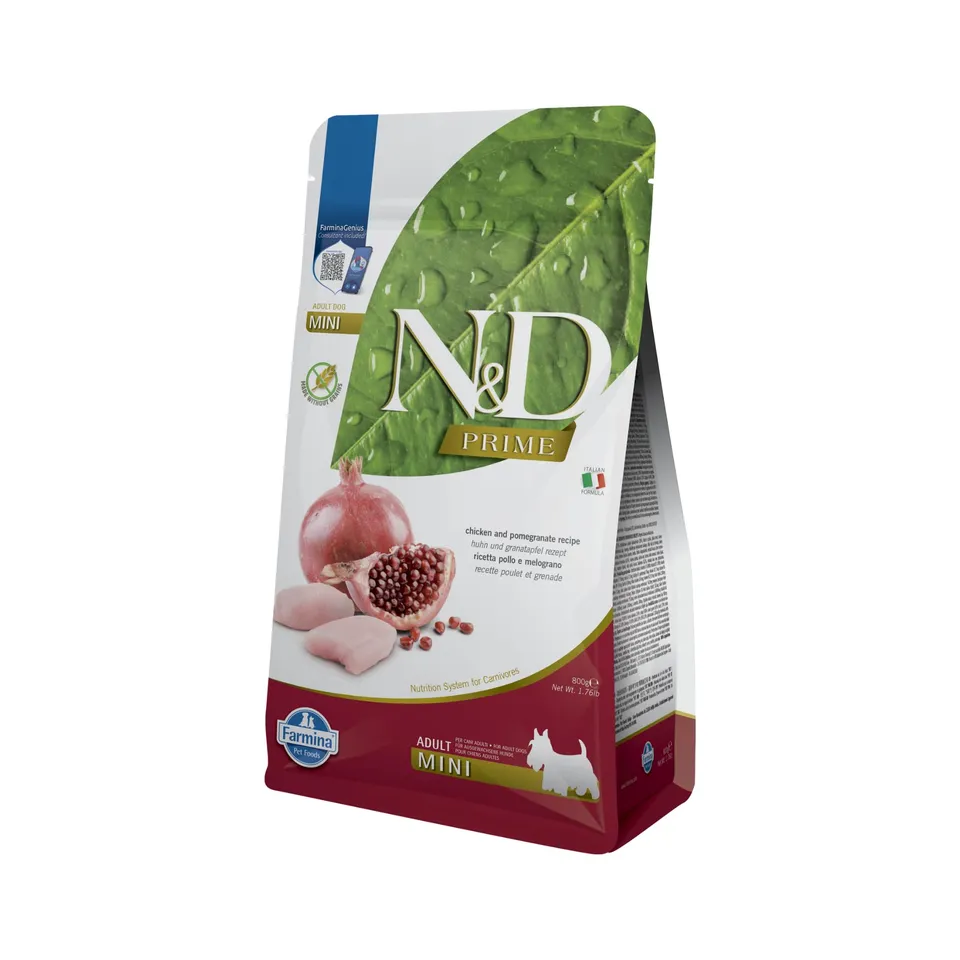 Farmina N&D Prime Adult Mini crocchette cane pollo melograno 800 g