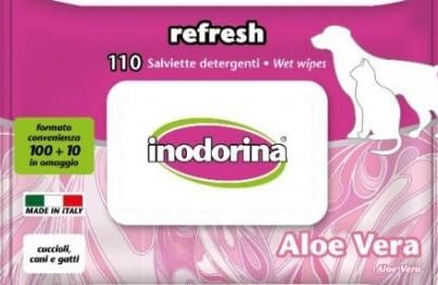 Inodorina Salviette Refresh acqua rose salviette cane 2x40 pezzi