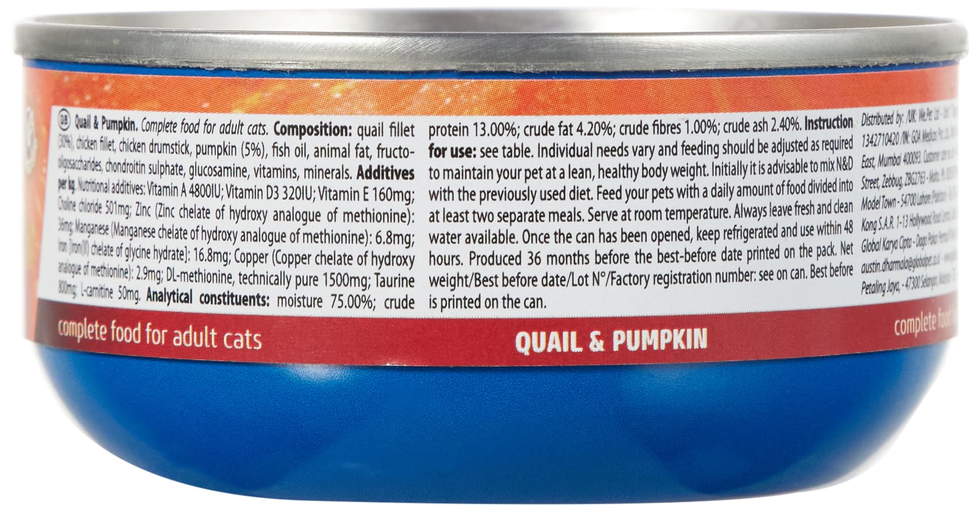 Farmina N&D Pumpkin Quaglia Cibo Umido Gatto 70g