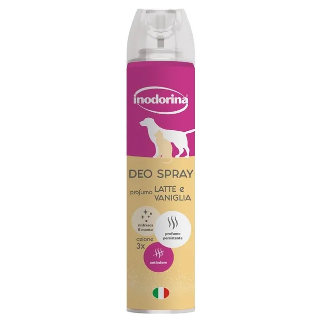 Inodorina Spray latte vaniglia deodorante cane 300 ml rinfrescante