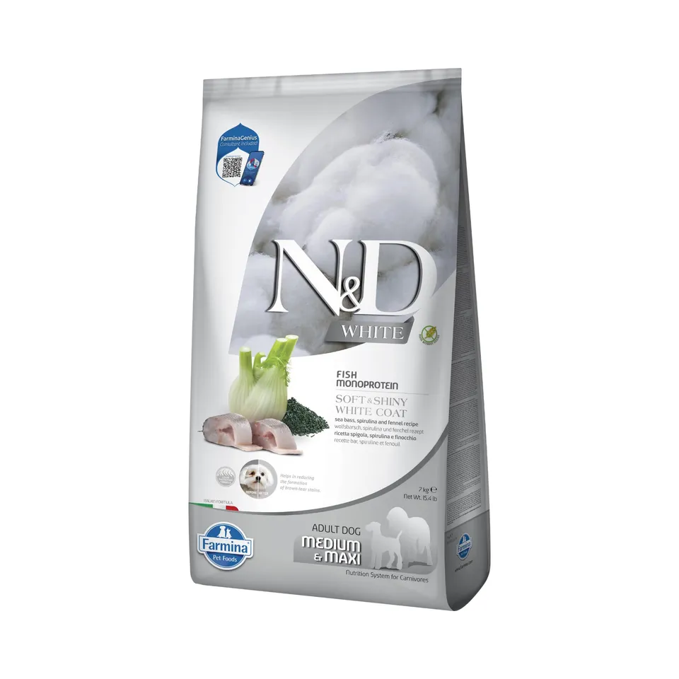 Farmina N&D White Branzino e Finocchio Crocchette Puppy 2 kg