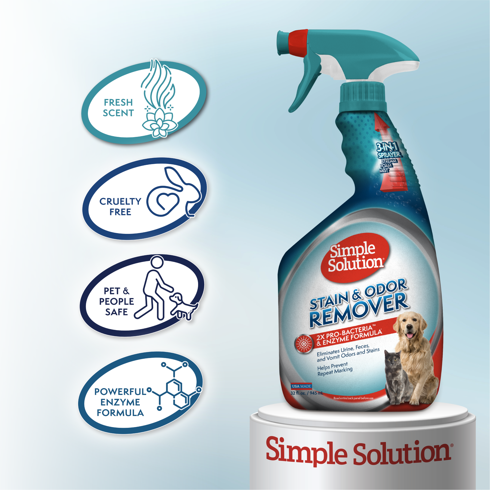 Simple Solution Smacchiatore Animali Original Spray Enzimatico