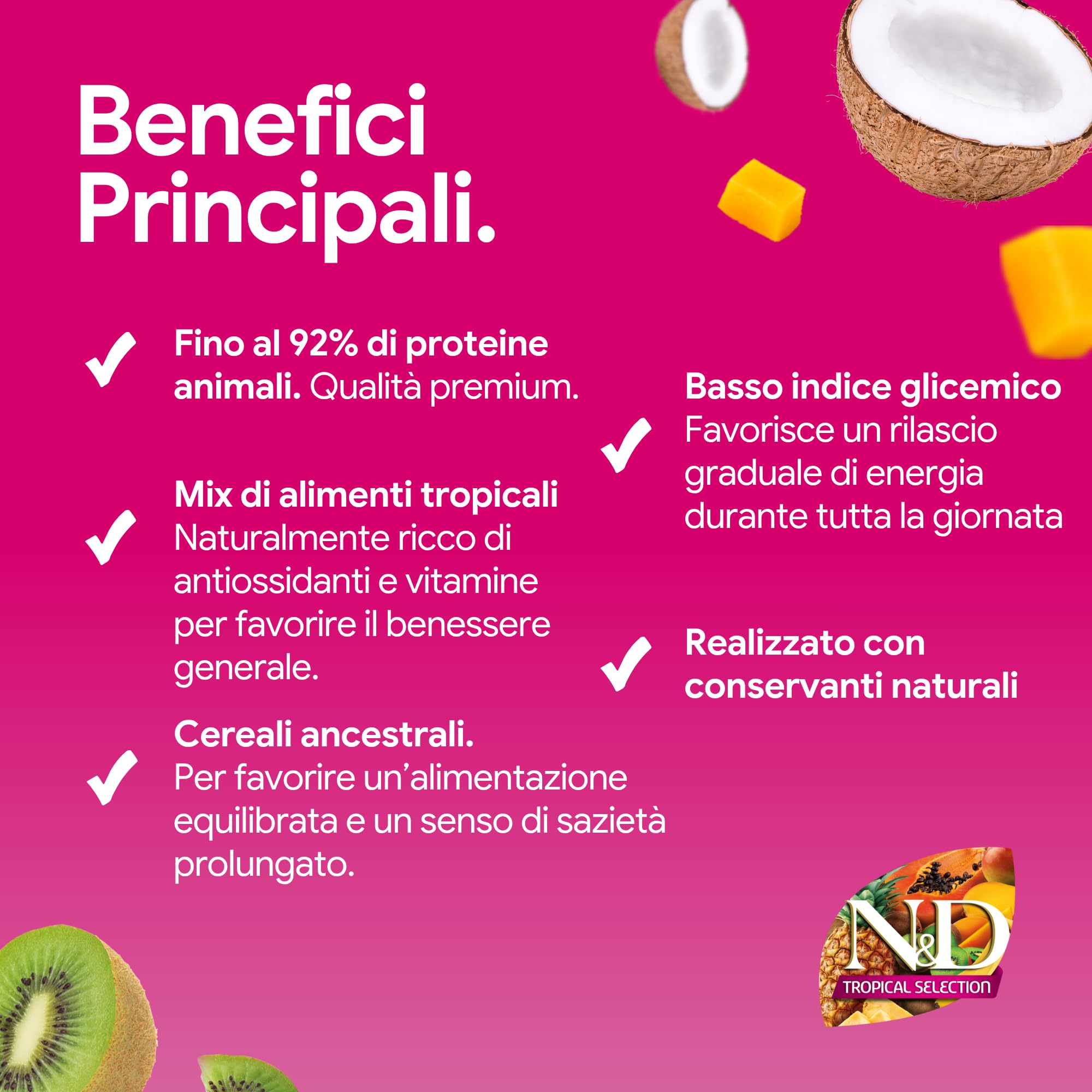 Farmina N&D Tropical Pollo Adult Mini 1,5 kg frutti tropicali