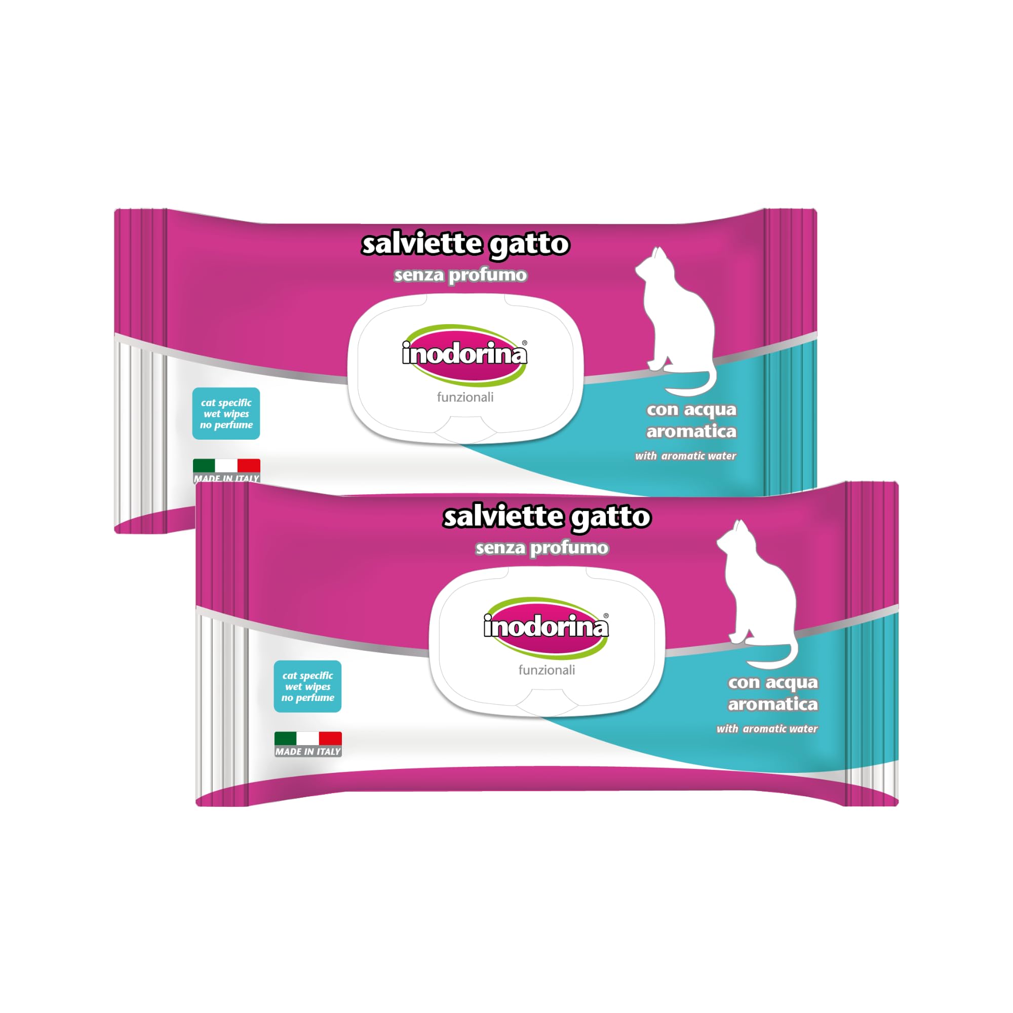 Inodorina Scudo Salviette Cani Olio di Neem 2x40 Pezzi
