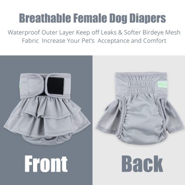 Wegreeco Dog Diapers Mutandine Cane Femmina 3 Pezzi