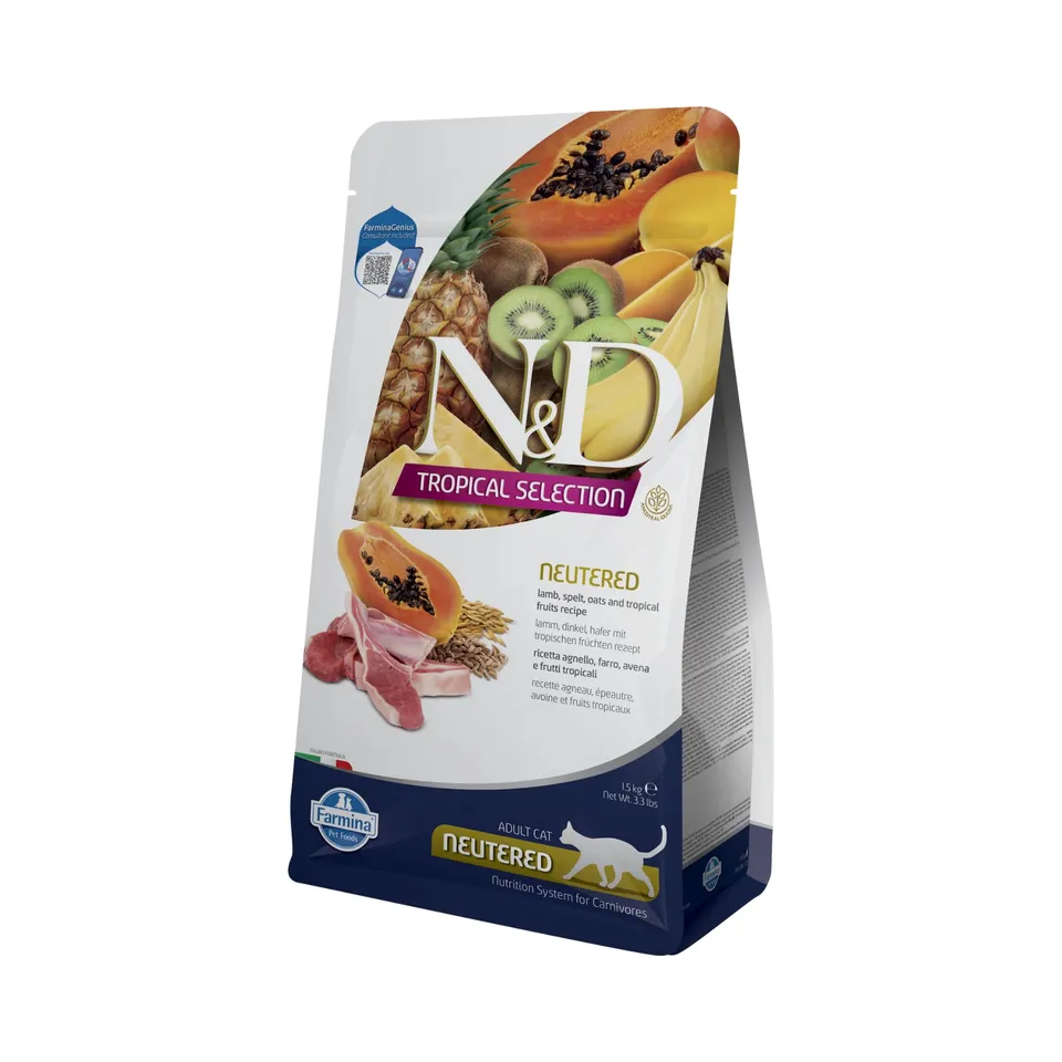 Farmina N&D Tropical Selection Neutered crocchette gatto agnello 1,5 kg