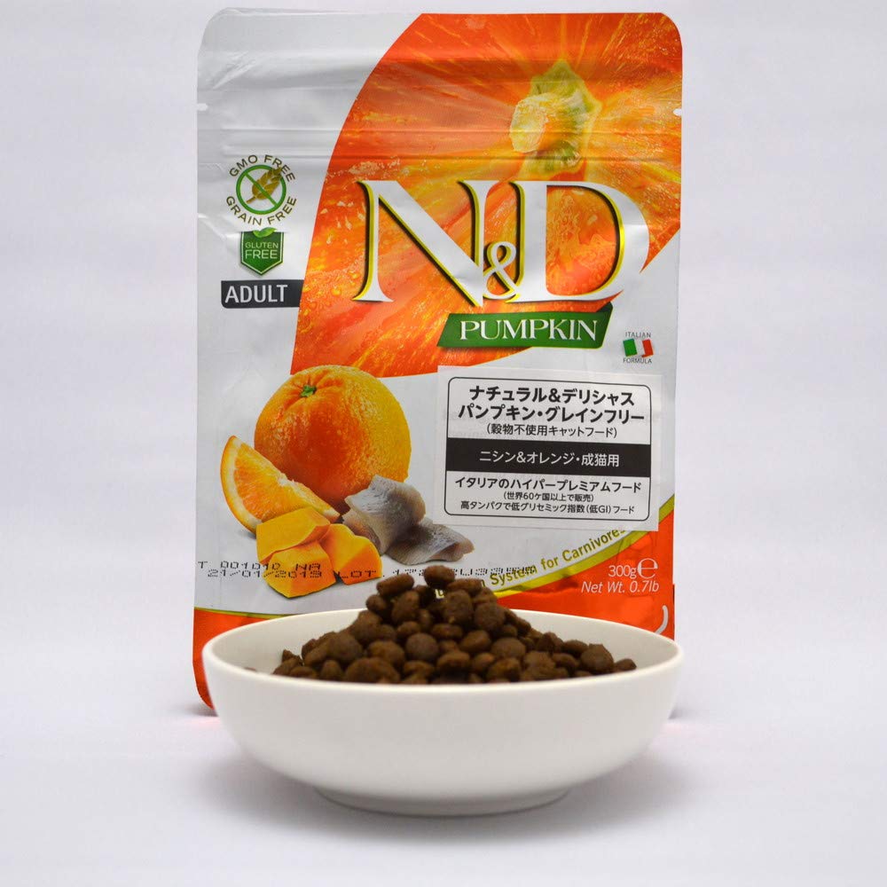 Farmina N&D Pumpkin crocchette gatto aringa zucca 300 g