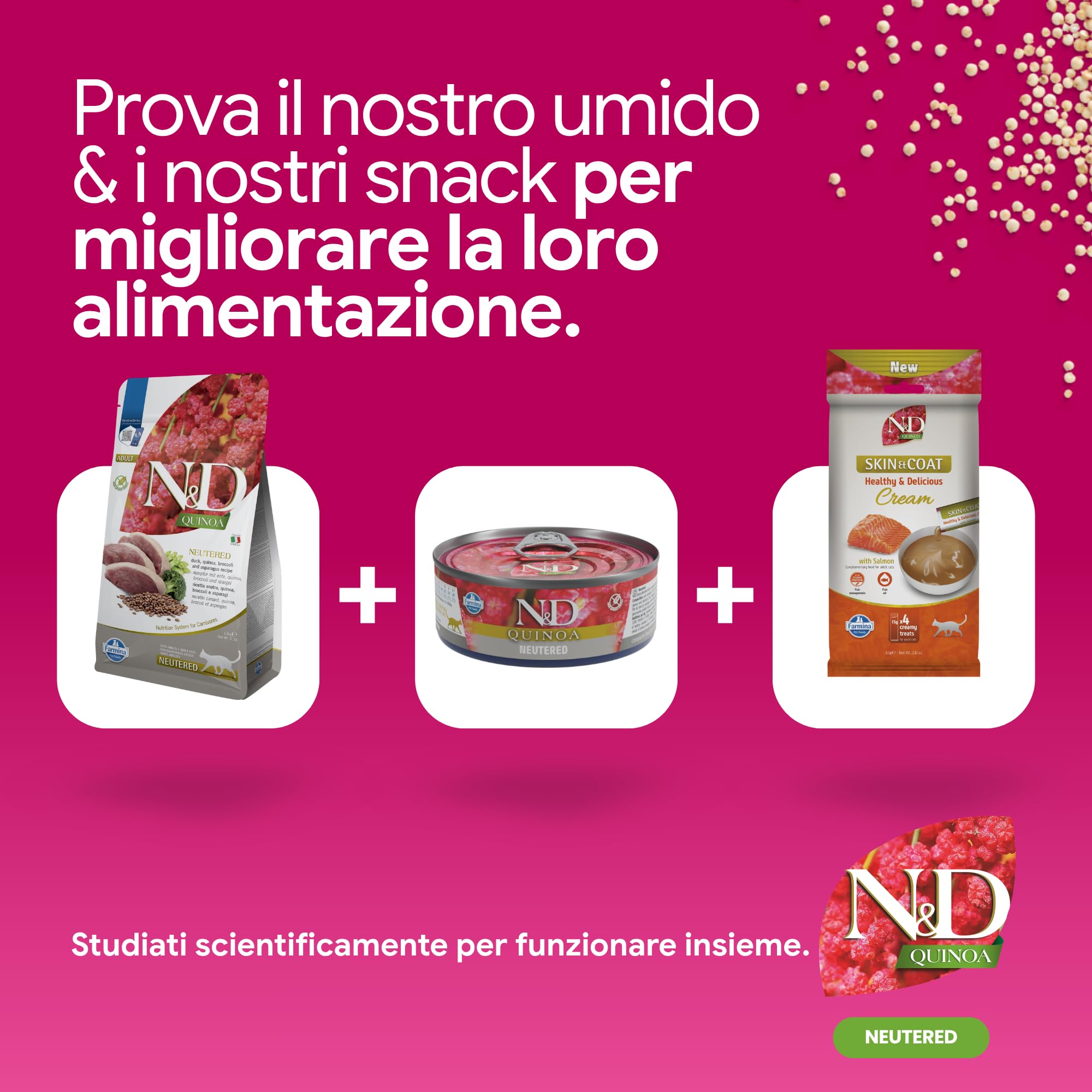 Farmina N&D Quinoa Anatra Crocchette Gatto Sterilizzato 1,5kg