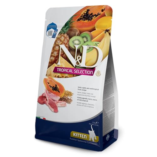 Farmina N&D Tropical Crocchette Gattino Agnello 300g Kitten