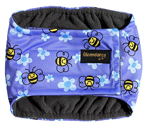 Glenndarcy Dog Belly Bands fascia maschio L motivo api