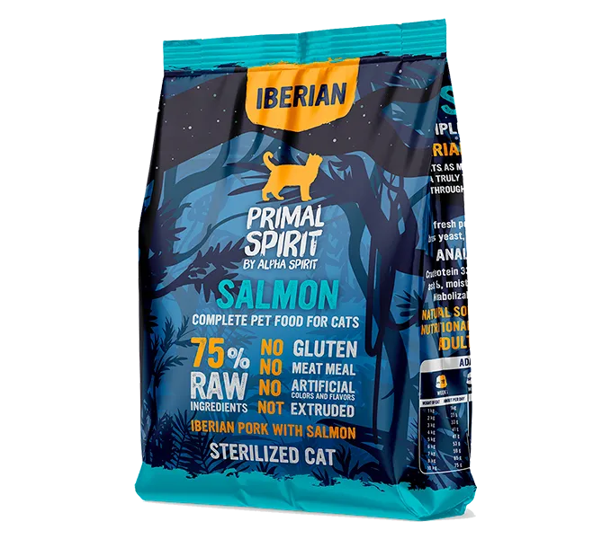 Primal Spirit Iberian Salmon crocchette gatto sterilizzato 1 kg