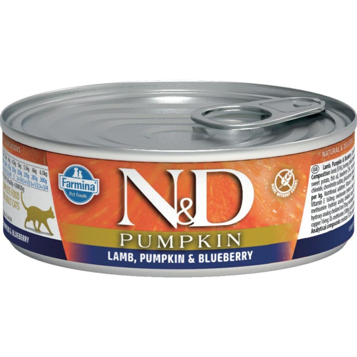 Farmina N&D Pumpkin Agnello Umido Gatto 70 gr Zucca Mirtillo