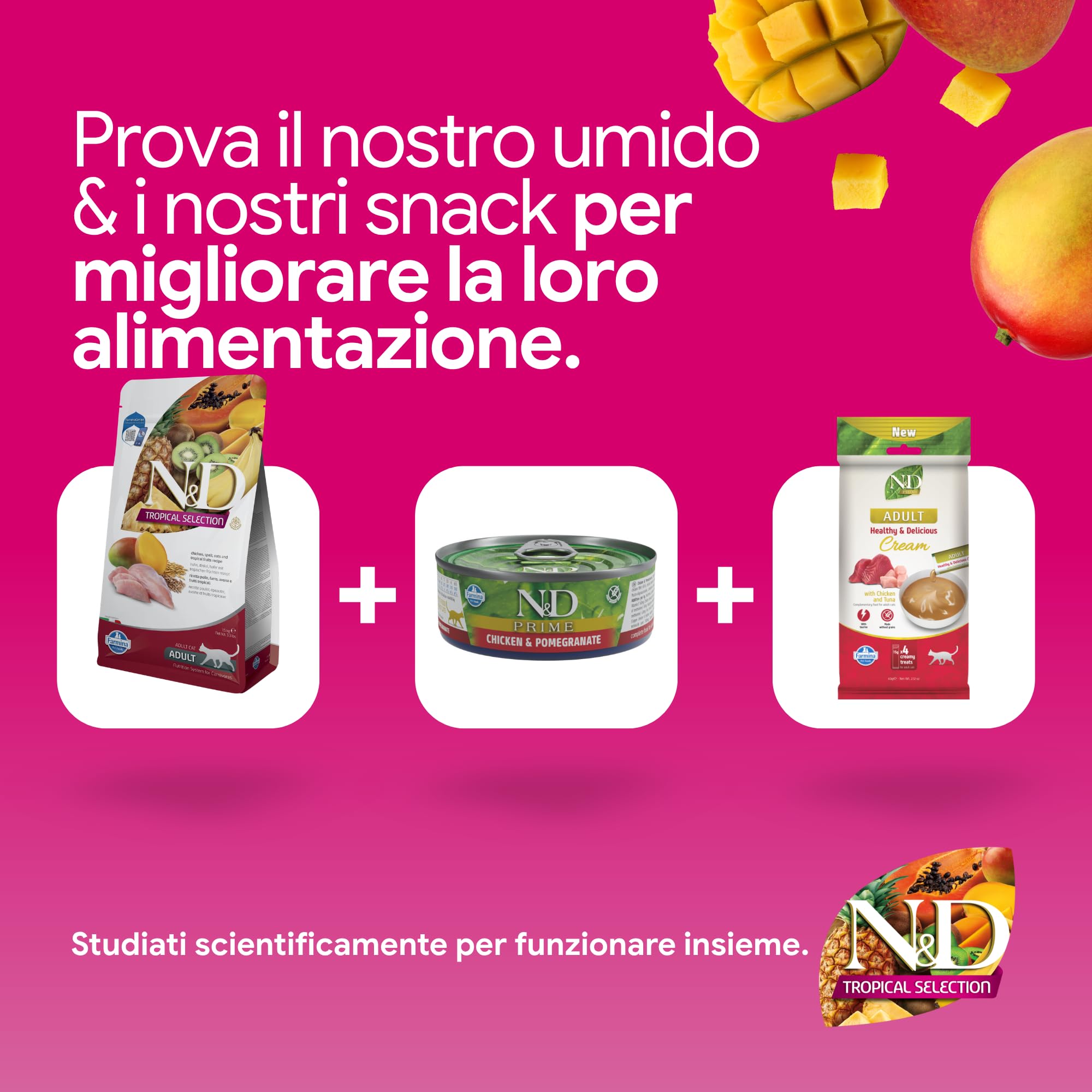 Farmina N&D Tropical Pollo Crocchette Gatto Adult 300 g