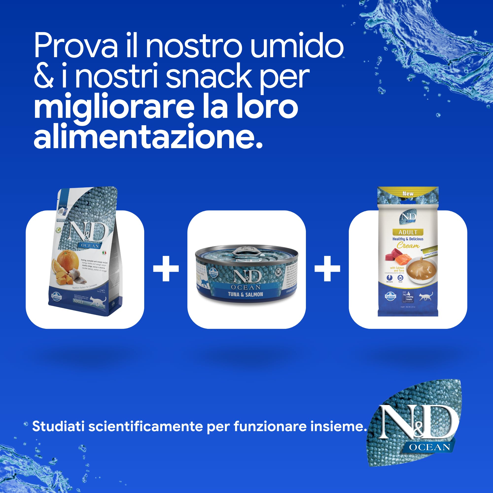 Farmina N&D Ocean aringa gatto adult 300g zucca