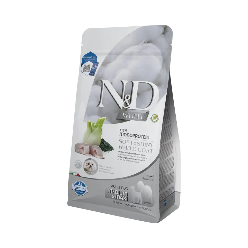 Farmina N&D White Spigola Crocchette Cane Medium Maxi 2 kg