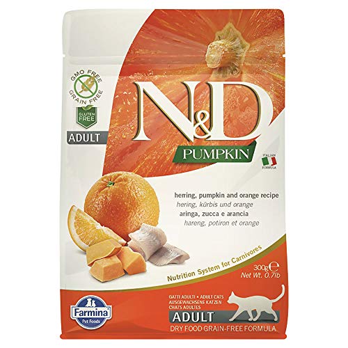 Farmina N&D Pumpkin crocchette gatto aringa zucca 300 g
