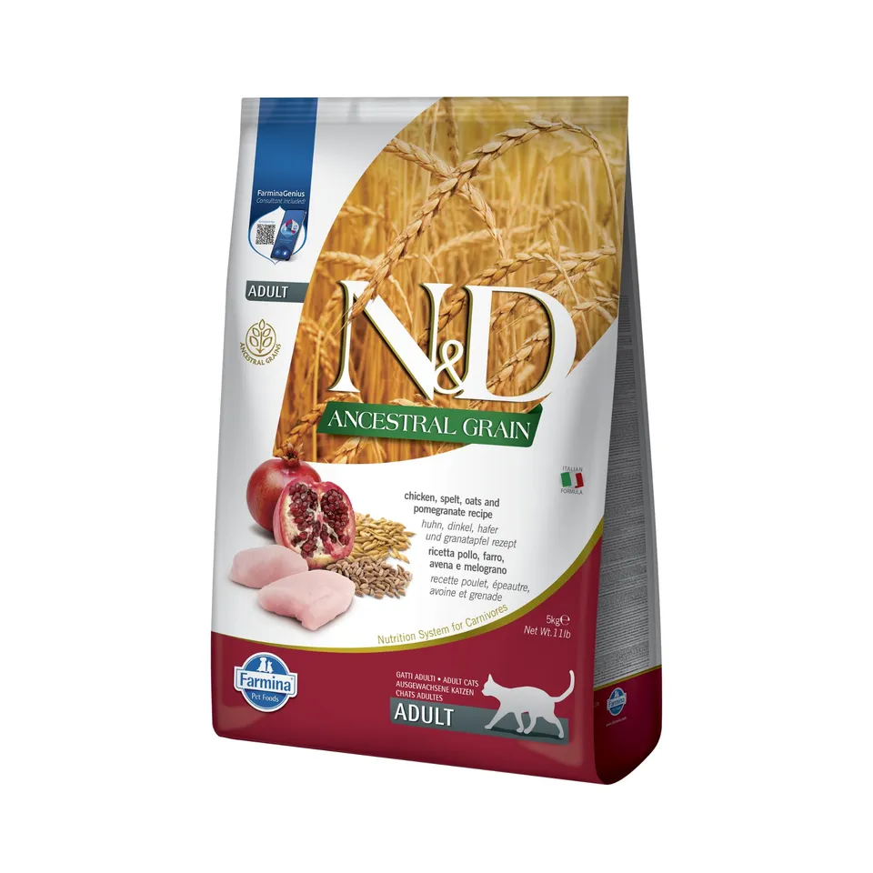 Farmina N&D Ancestral Pollo e Melograno Crocchette Gatto 5 kg