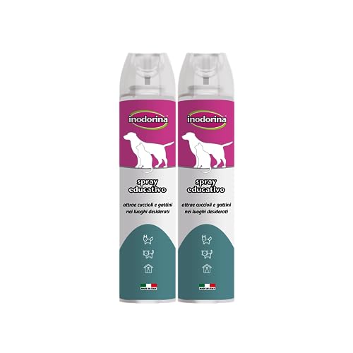 Inodorina Casa Spray Attrattivo Educativo Cuccioli Gattini 2x300ml