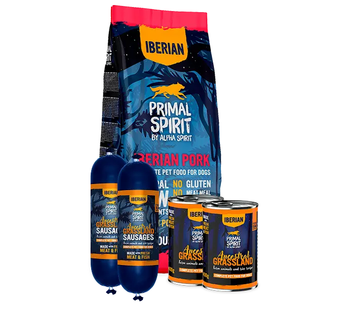 Primal Spirit Packs Iberian Pork cibo cani maiale iberico