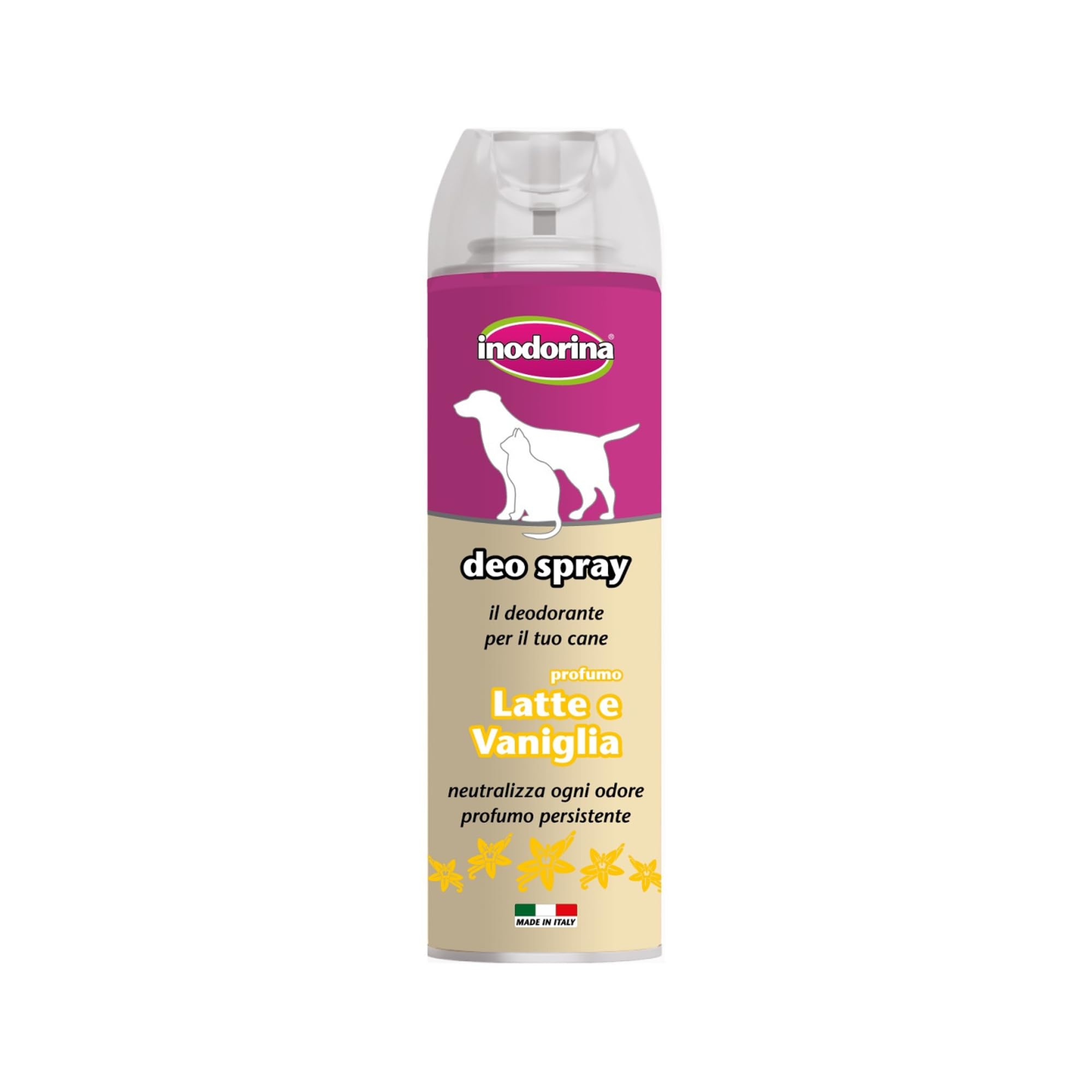 Inodorina Spray latte vaniglia deodorante cane 300 ml rinfrescante