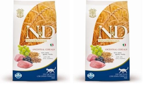 Farmina N&D Ancestral Grain Agnello Cibo Gatti 300g Mirtillo