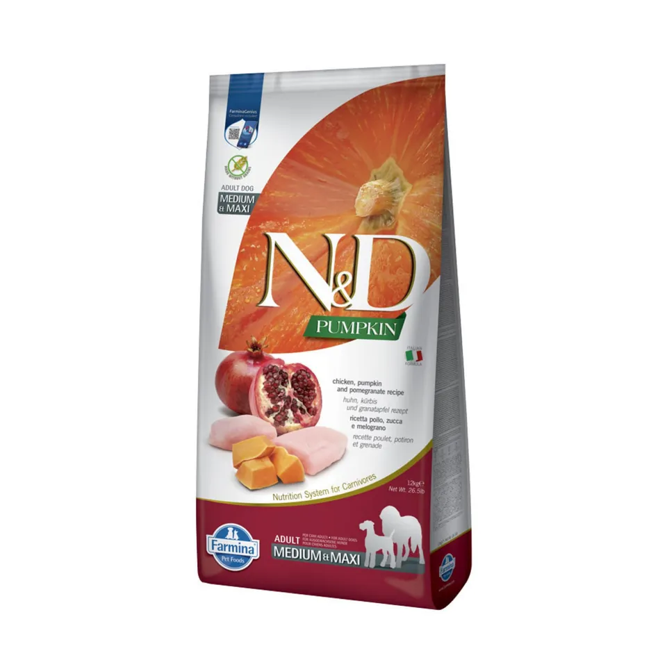 Farmina N&D Pumpkin Pollo Crocchette Cane Medium Maxi 12kg