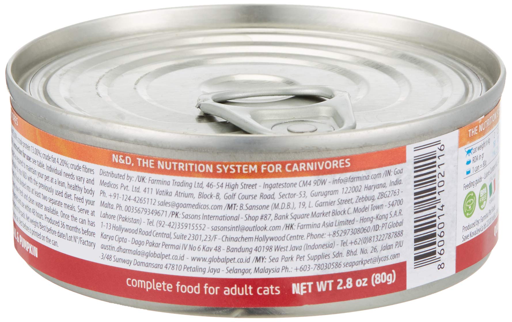 Farmina N&D Pumpkin Quaglia Cibo Umido Gatto 70g
