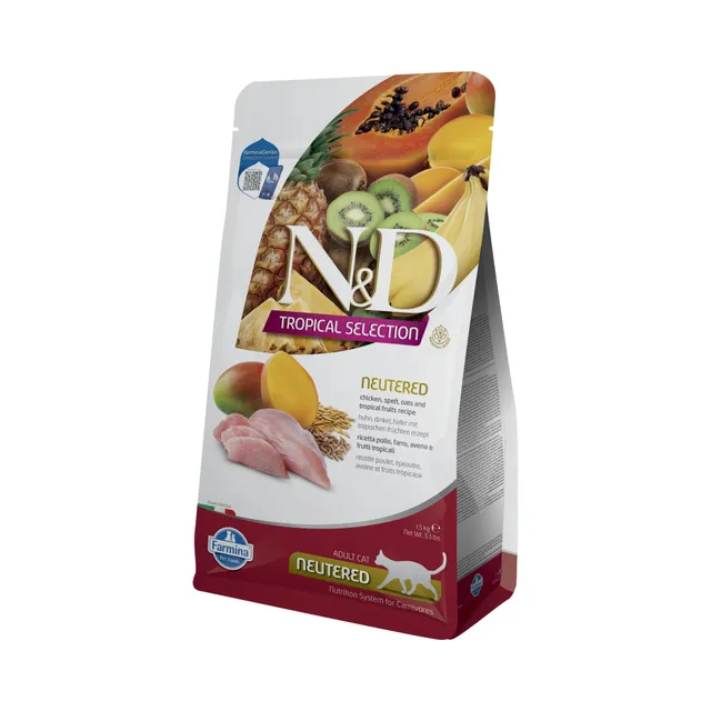Farmina N&D Tropical Selection Neutered crocchette gatto pollo 1,5 kg