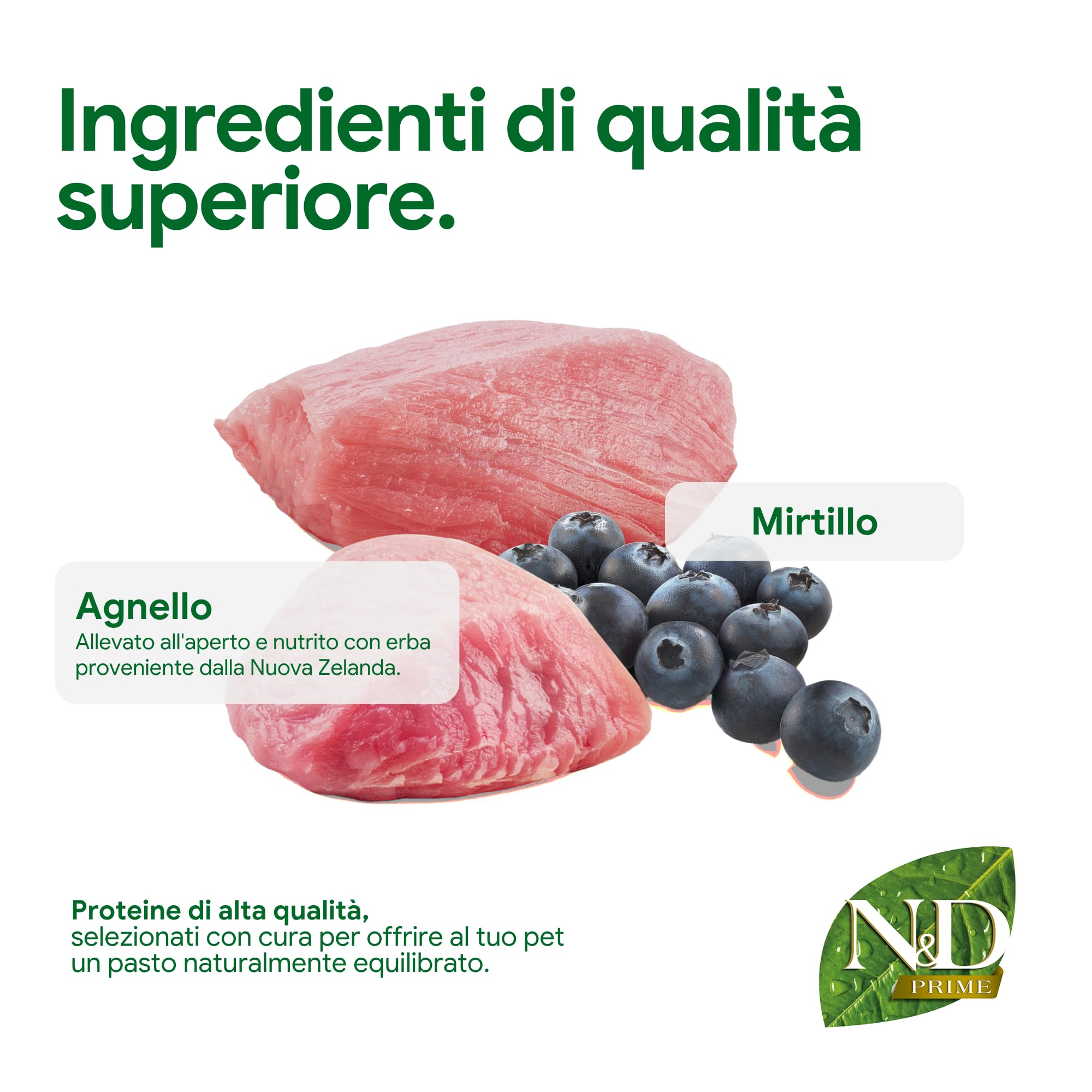Farmina N&D Prime Crocchette Cane Agnello Grain Free 2,5 kg