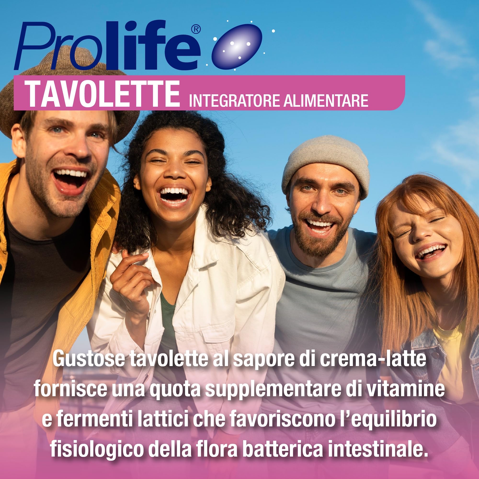 Prolife Tavolette Probiotici Bambini Cremalatte 24 Tavolette