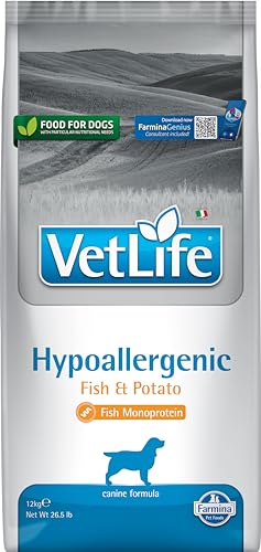 Farmina Vet Life Hypoallergenic crocchette cane Pesce Riso 12kg