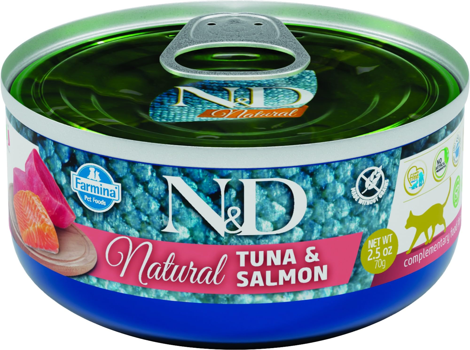 Farmina N&D Natural tonno salmone umido gatto 70 gr