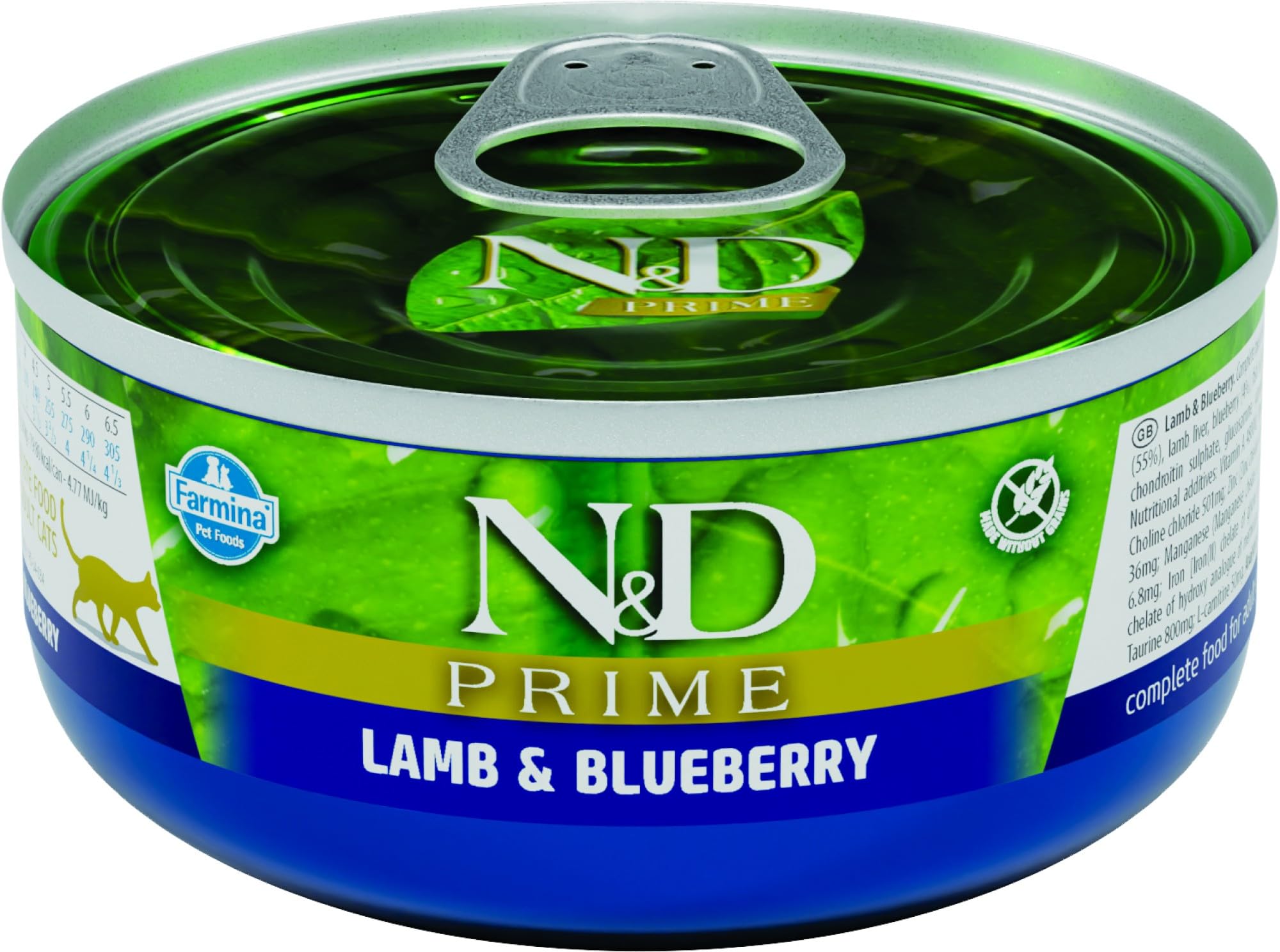 Farmina N&D Prime agnello mirtillo paté gatto 70g grain free